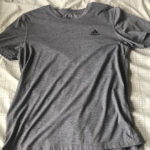 Gray athletic adidas t-shirt